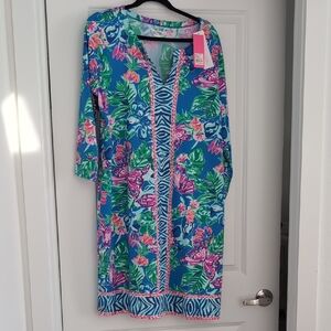 Lilly Pulitzer Vibrant Blue and Pink Dress XXL